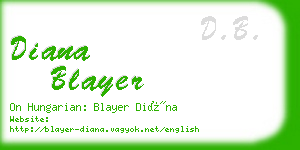 diana blayer business card